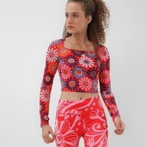 Adidas Farm Rio Long Sleeve Crop Top